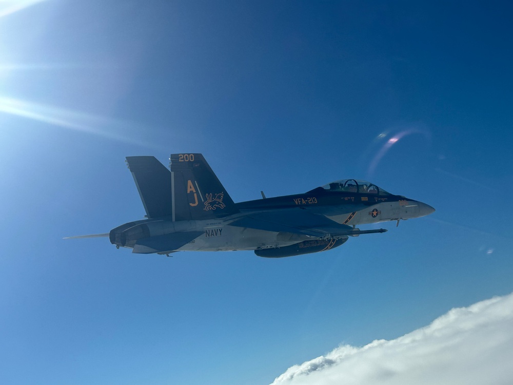 VFA-213 Flies Over North Sea with Royal Navy First Sea Lord VFA-213 Flies Over North Sea with Royal Navy First Sea Lord