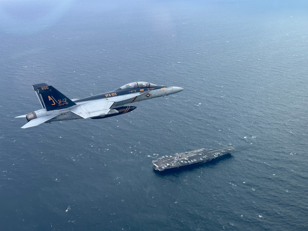 VFA-213 Flies Over North Sea with Royal Navy First Sea Lord VFA-213 Flies Over North Sea with Royal Navy First Sea Lord