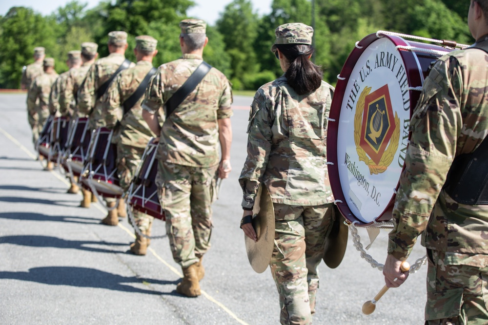 U.S. Army Field Band Rehearsal Photo