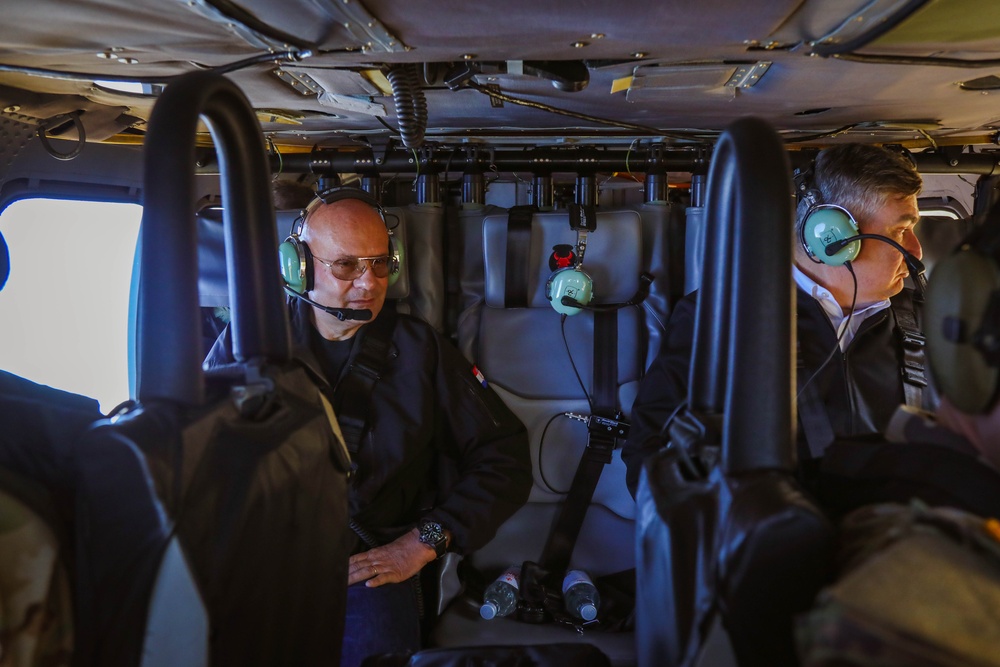 Croatian President Zoran Milanović visits Camp Ripley Training Center