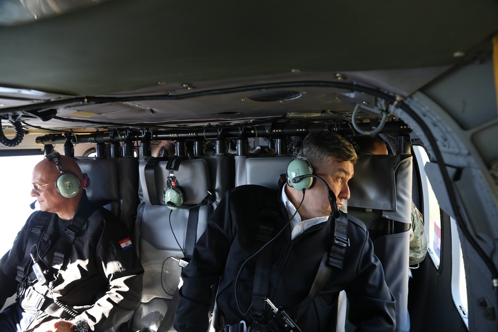 Croatian President Zoran Milanović visits Camp Ripley Training Center