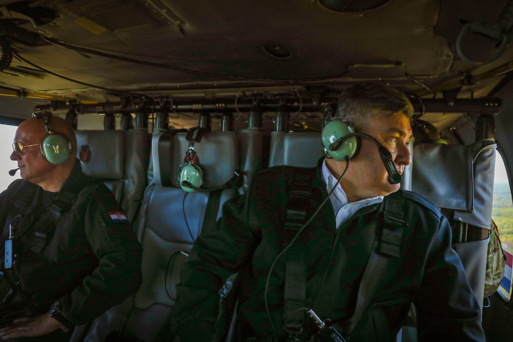 Croatian President Zoran Milanović visits Camp Ripley Training Center