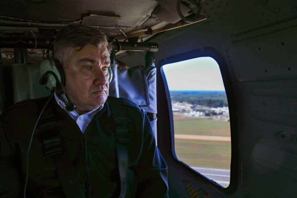 Croatian President Zoran Milanović visits Camp Ripley Training Center