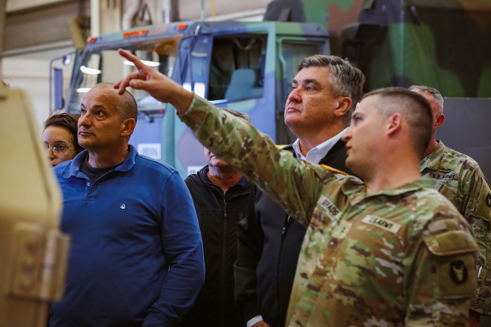 Croatian President Zoran Milanović visits Camp Ripley Training Center