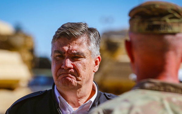 Croatian President Zoran Milanović visits Camp Ripley Training Center