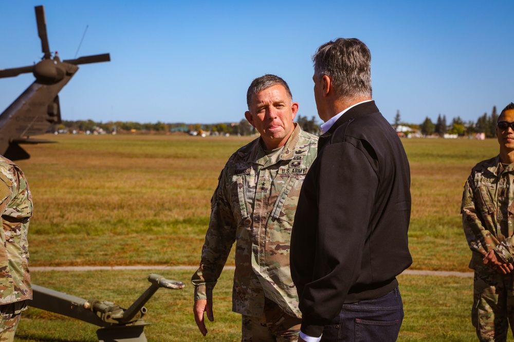 Croatian President Zoran Milanović visits Camp Ripley Training Center