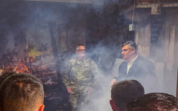 Croatian President Zoran Milanović visits Camp Ripley Training Center