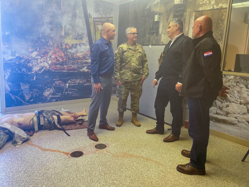 Croatian President Zoran Milanović visits Camp Ripley Training Center