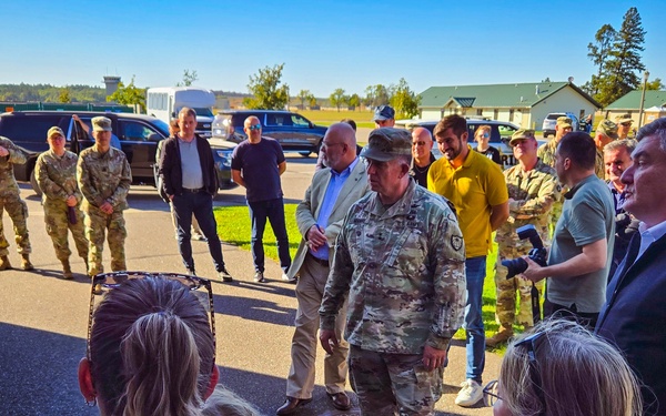 Croatian President Zoran Milanović visits Camp Ripley Training Center