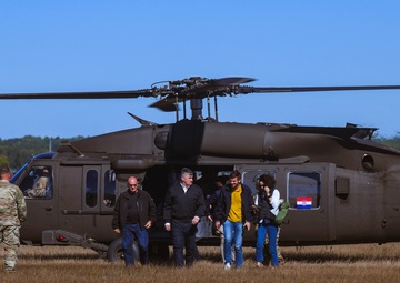 Croatian President Zoran Milanović visits Camp Ripley Training Center