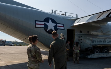Airmen with the 109th Airlift Wing participate in Flight-Line Orientation Training