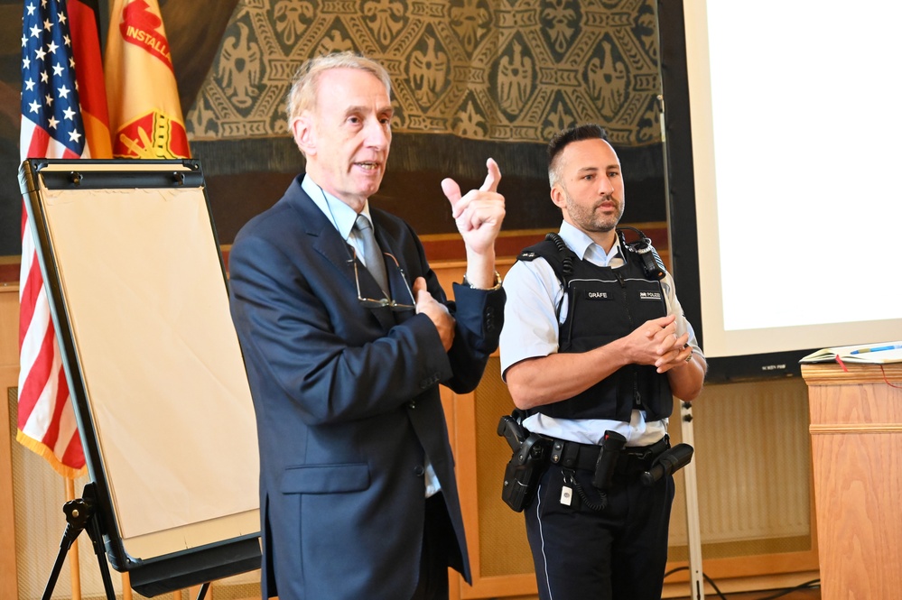 USAG Stuttgart hosts force protection seminar with Host Nation counterparts