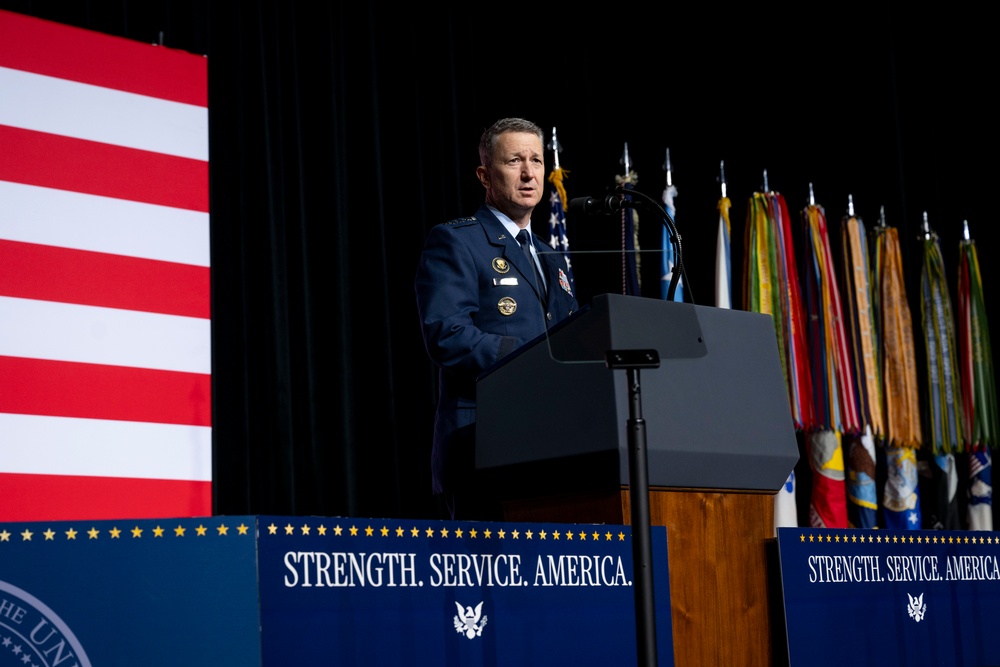 SW Delivers a War Department Address