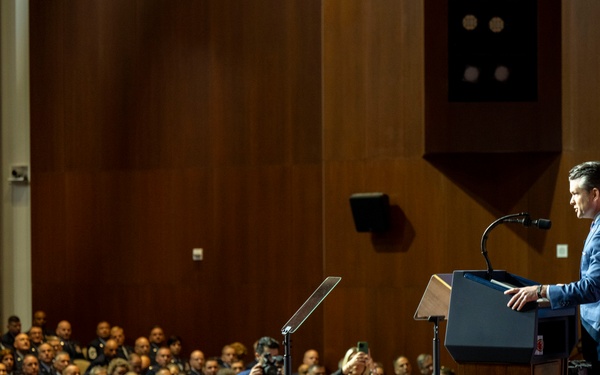 SW Delivers a War Department Address