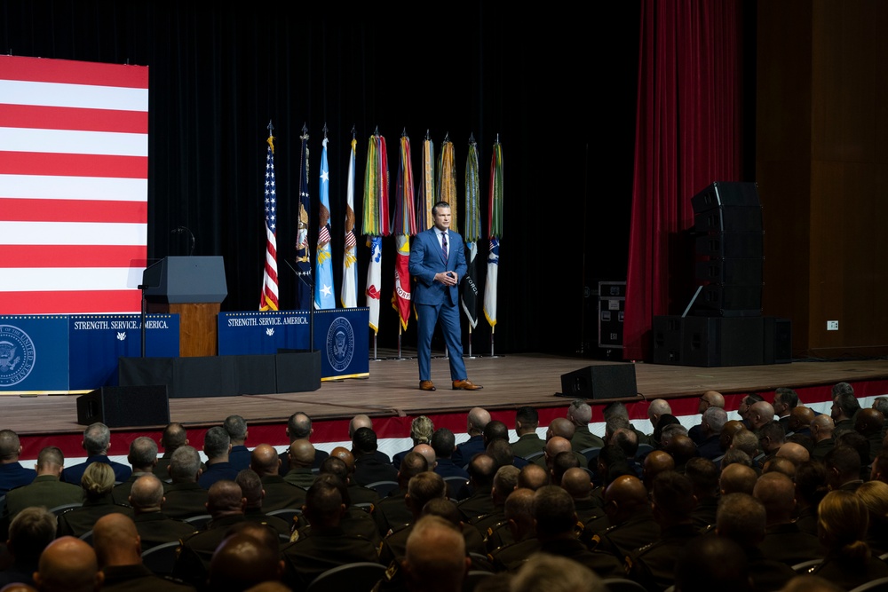 SW Delivers a War Department Address