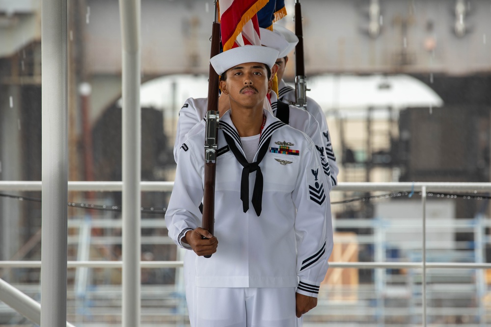 9/11 Memorial service onboard IKE