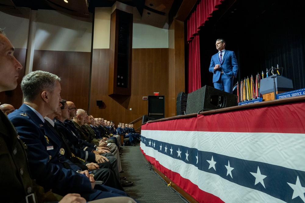 SW Delivers a War Department Address