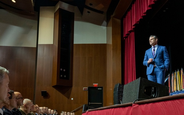 SW Delivers a War Department Address