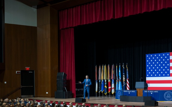 SW Delivers a War Department Address