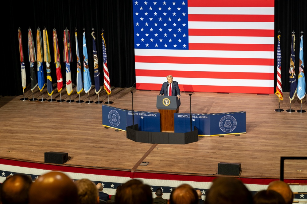 SW Delivers a War Department Address