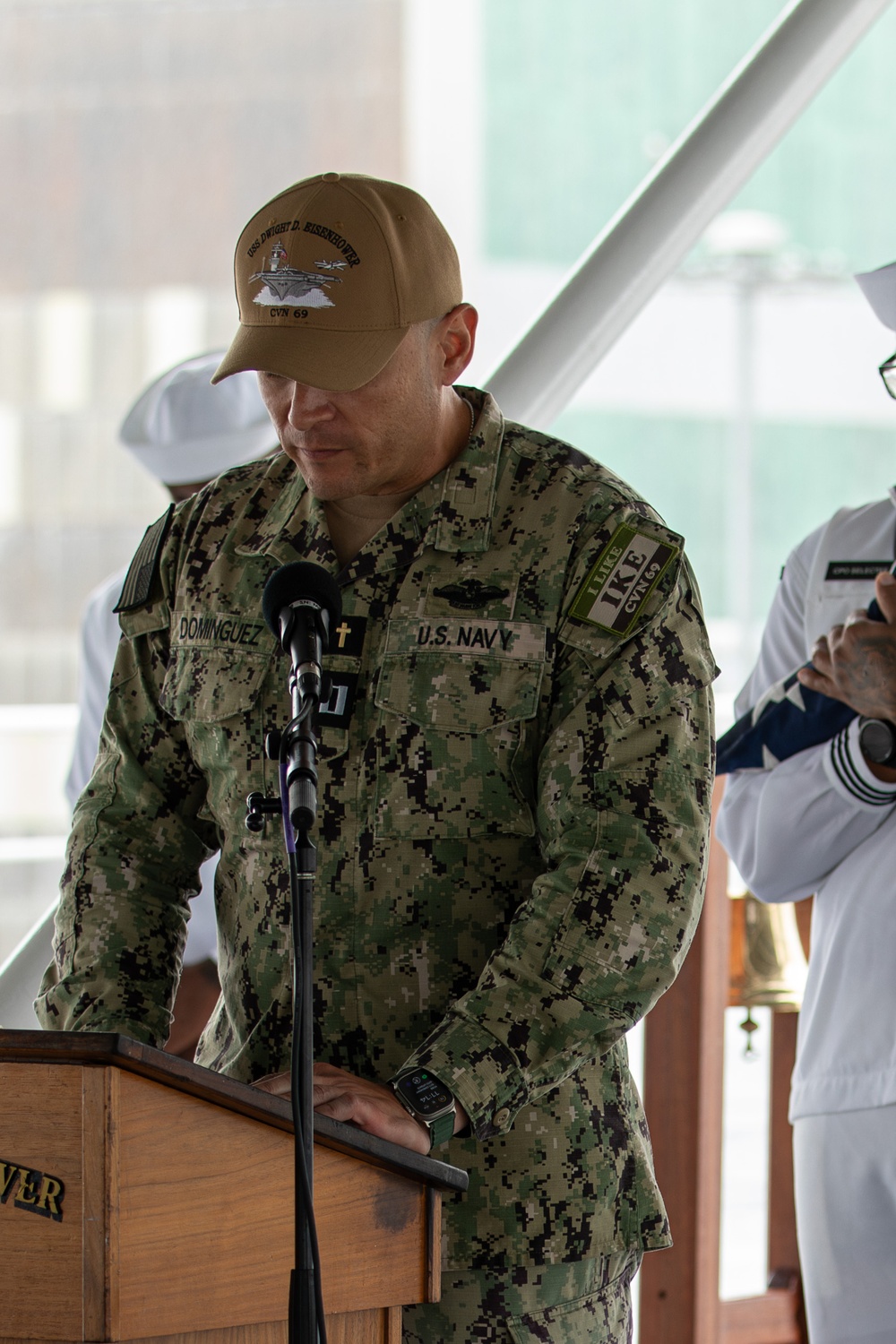 9/11 Memorial service onboard IKE