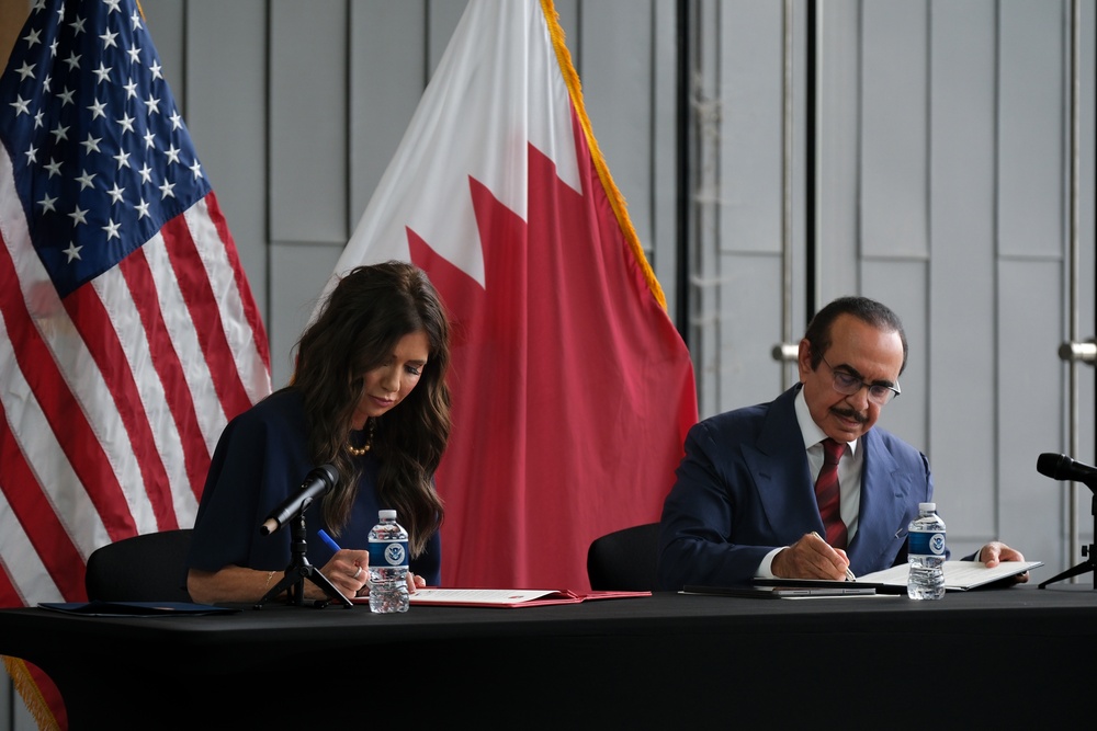 Secretary Noem and Bahrain Sign New Agreement on Secure Travel
