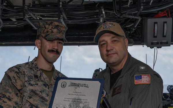 USS Iwo Jima and 22nd MEU (SOC) Warriors of the Week 11SEP25