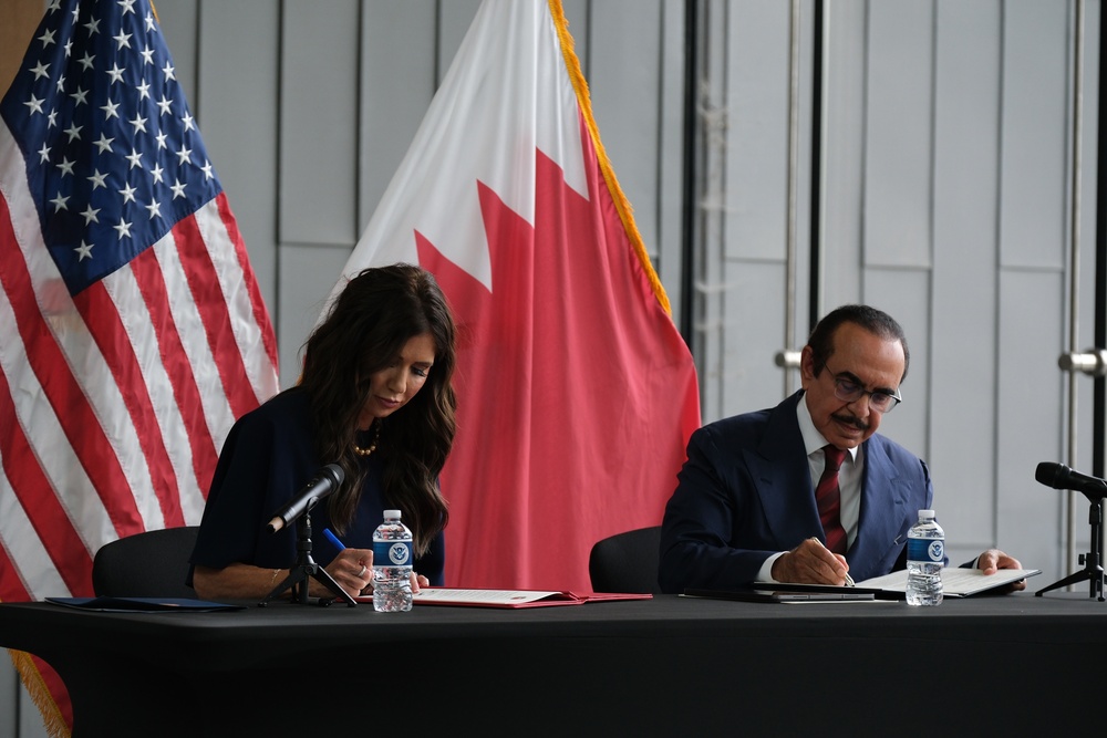 Secretary Noem and Bahrain Sign New Agreement on Secure Travel