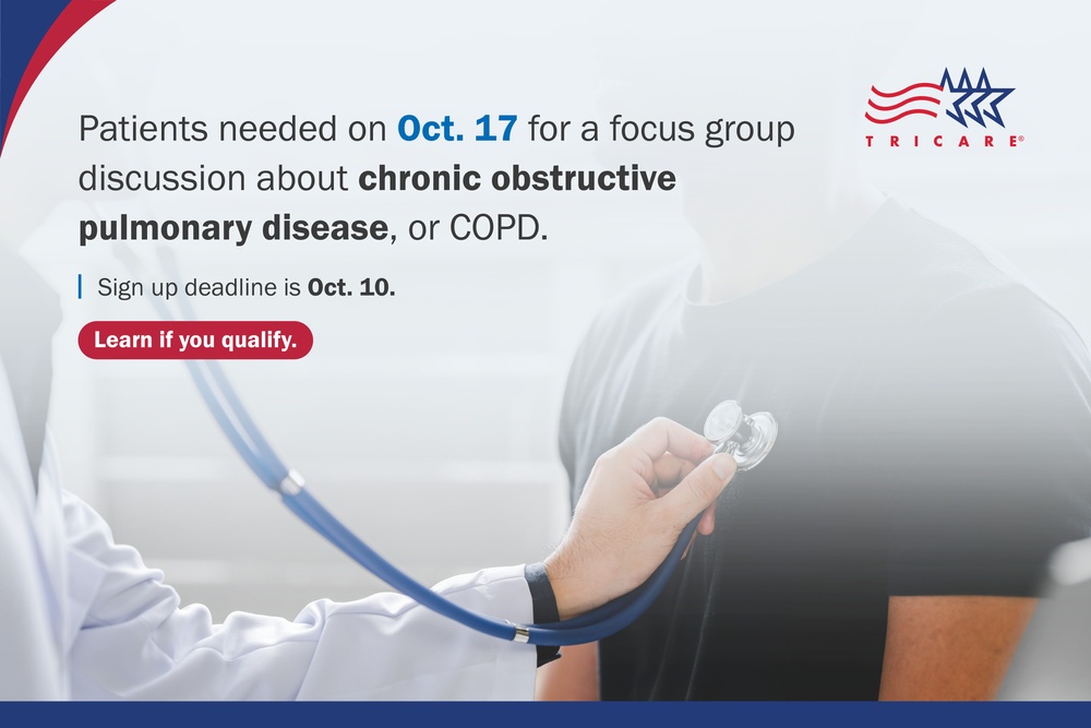 Share your experiences with COPD care and treatment at Oct. 17 Clinical Practice Guideline patient focus group