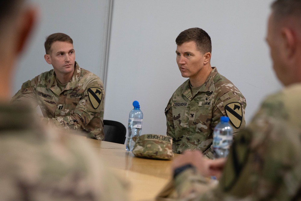 Col. Micheal Ziegelhofer, Commander of the 3rd Armored Brigade Combat Team, Visits Camp Tapa, Estonia