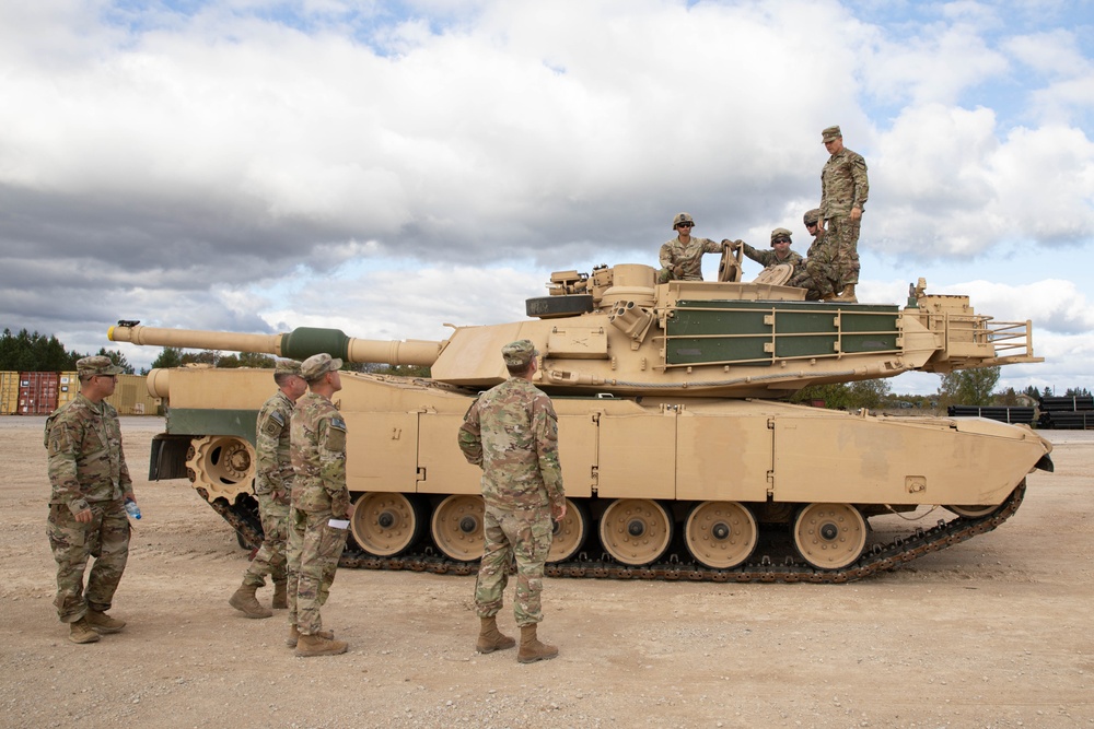 Col. Micheal Ziegelhofer, Commander of the 3rd Armored Brigade Combat Team, Visits Camp Tapa, Estonia