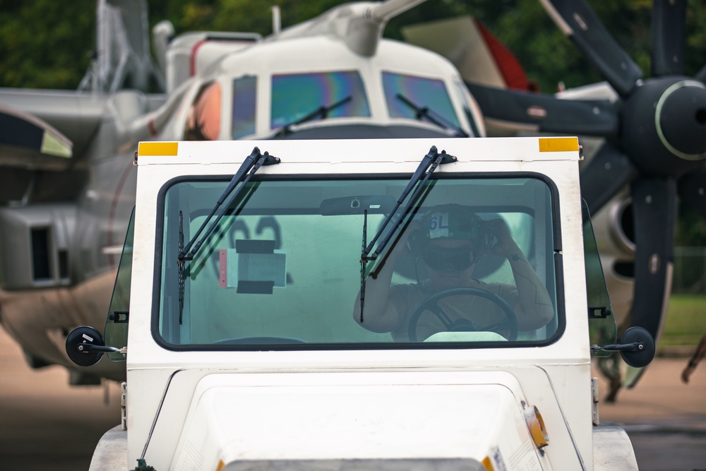 VX-1 conducts routine maintenance