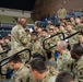Soldiers with the 256th Infantry Brigade Combat Team receive an initial briefing and are sworn in for deputization