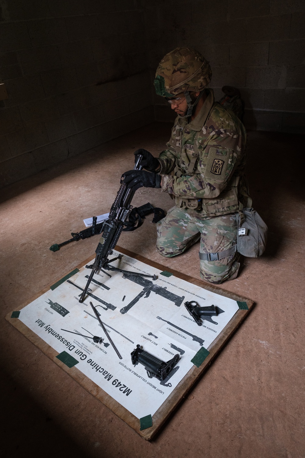 U.S. Army Soldiers test on weapons lanes for expert badges