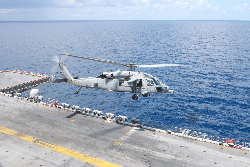USS Iwo Jima Conducts Flight Operations