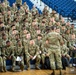 Soldiers with the 256th Infantry Brigade Combat Team receive an initial briefing and are sworn in for deputization