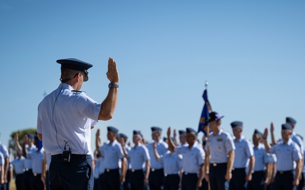 Col Peter Lee Presides Over BMT Graduation