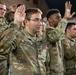 Soldiers with the 256th Infantry Brigade Combat Team receive an initial briefing and are sworn in for deputization