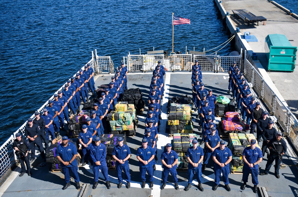 Coast Guard offloads nearly $94.5 million in illegal narcotics in Fort Lauderdale from Operation Pacific Viper
