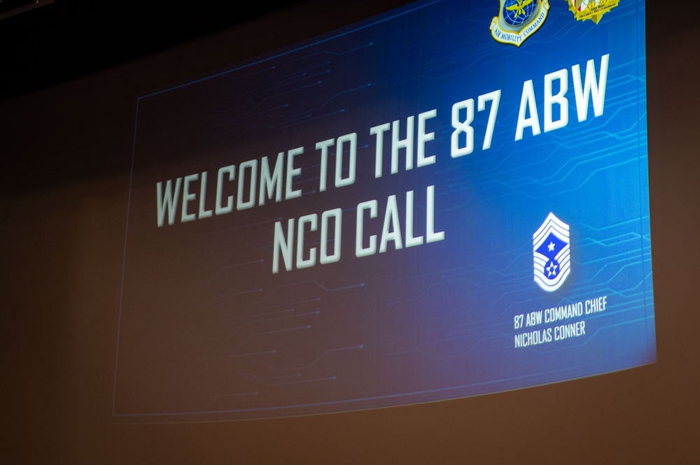 87 ABW Command Chief hosts NCO call