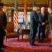 Croatian President Zoran Milanović visits with Minnesota Governor Tim Walz