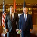 Croatian President Zoran Milanović visits with Minnesota Governor Tim Walz