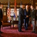 Croatian President Zoran Milanović visits with Minnesota Governor Tim Walz