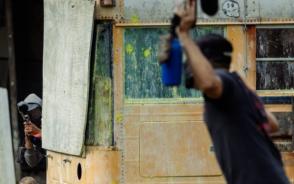 Paintball across the Depot
