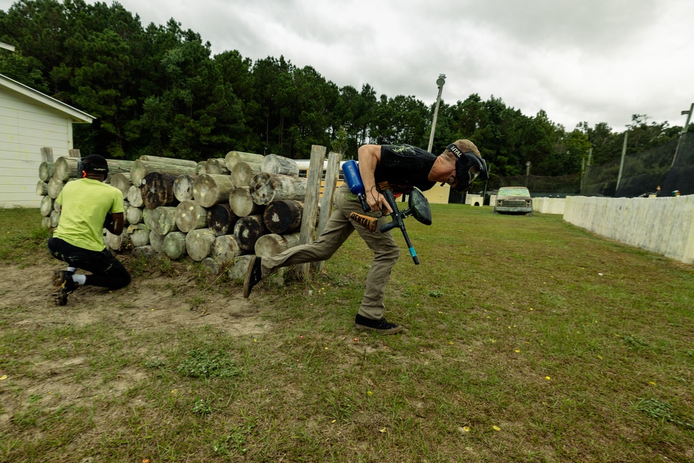 Paintball across the Depot
