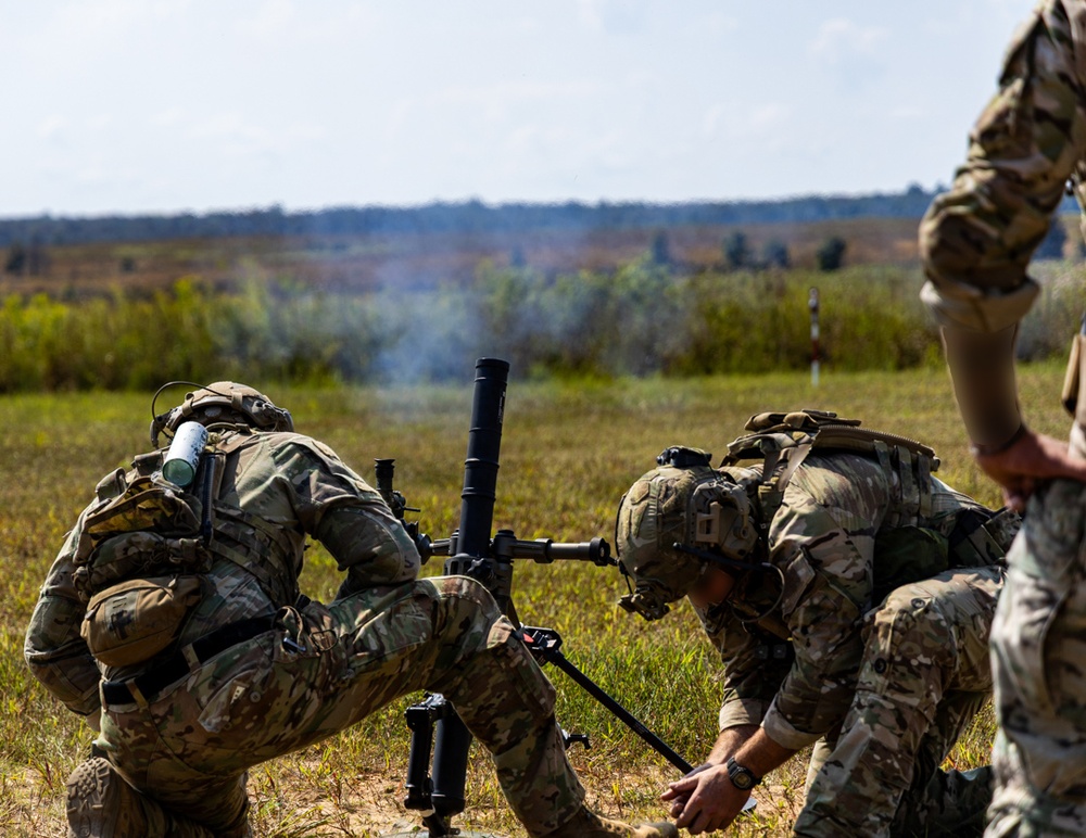 Green Beret Mortar Training