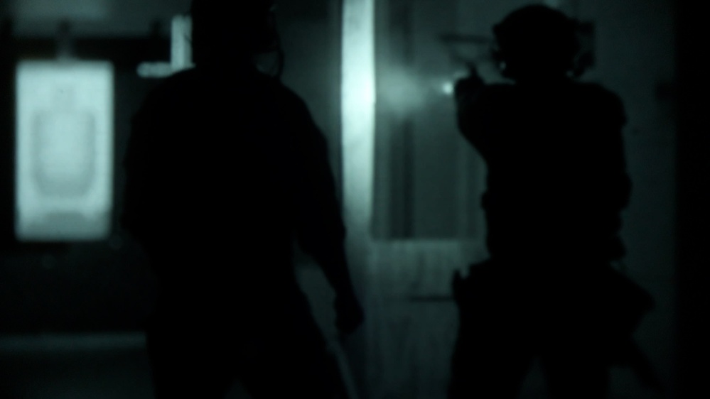 Green Beret Conducts Low-Light Training