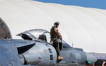 Farewell to the Harrier: VX-31 conducts final sundown flight