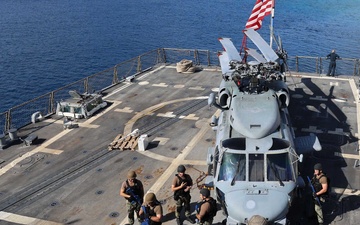 USS Roosevelt (DDG 80) Participates in a VBSS Assessment in Souda Bay, Greece