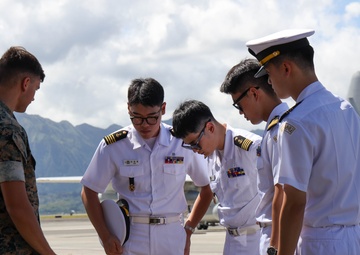 Republic of Korea cadets tour MAG-24 static display